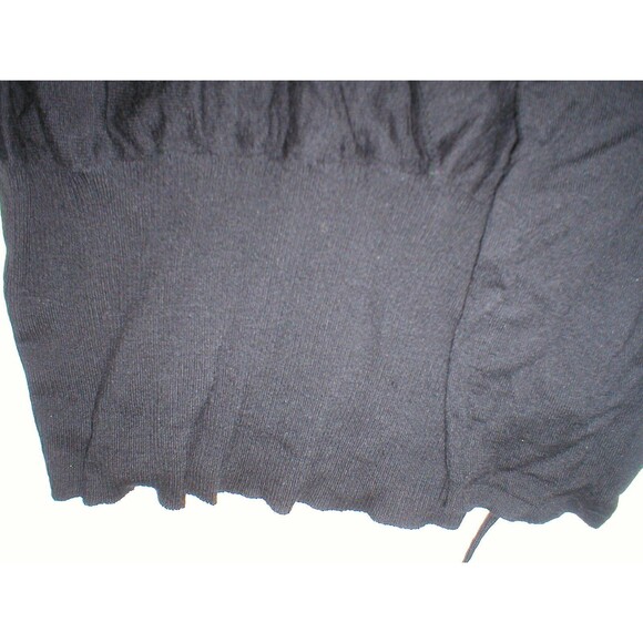 NWT Designer M Missoni Womens 10 Sweater 46 Black Cashmere Silk New Ruched Top - Picture 11 of 12